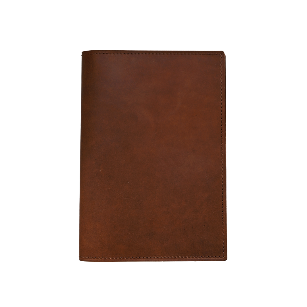 A5 Journal - Brown Leather - Front