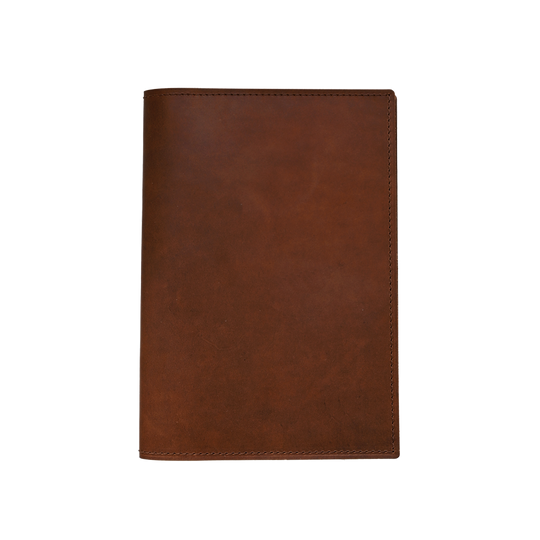 A5 Journal - Brown Leather - Front