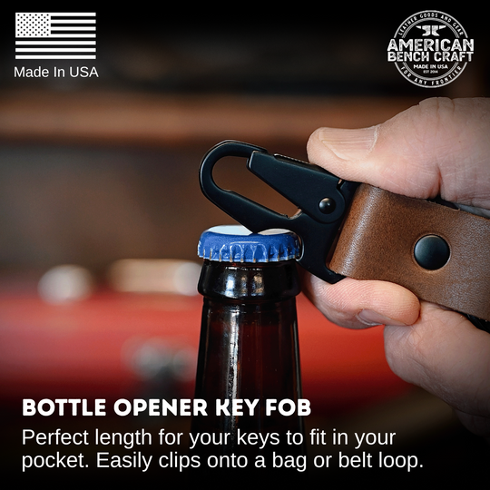 Bottle Opener Key Fob - Showing how to use the bottle opener