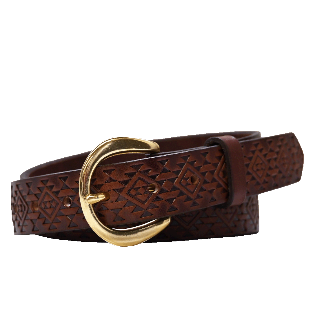 ◆FOLNUA◆ CLASSIC LOGO WEAVING BELT IN DEEP BROWN 2SIZE F23 Dark brown nubuck braided belt