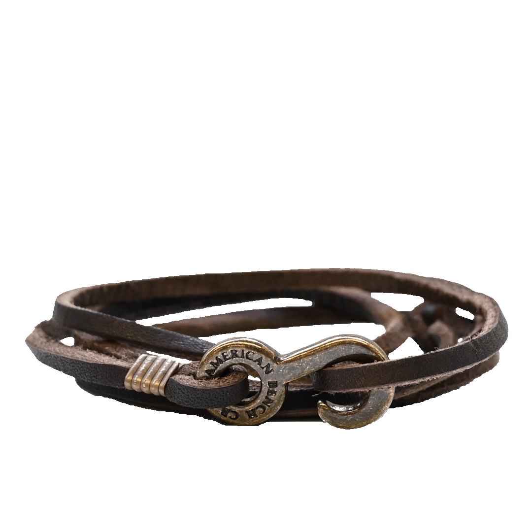 Bootlegger Wrap Bracelet - Brown