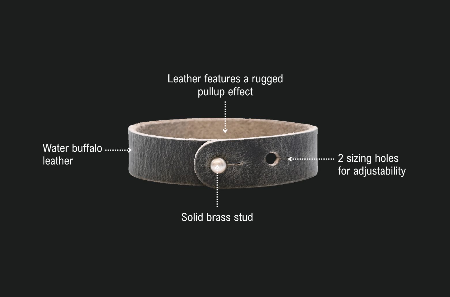 Canyon Button Stud Bracelet A+ Content