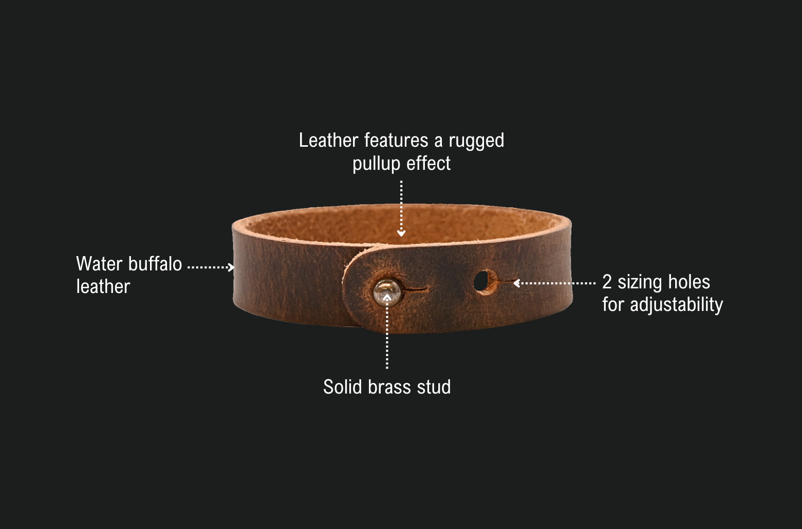 Tuckerman Button Stud Bracelet A+ Content