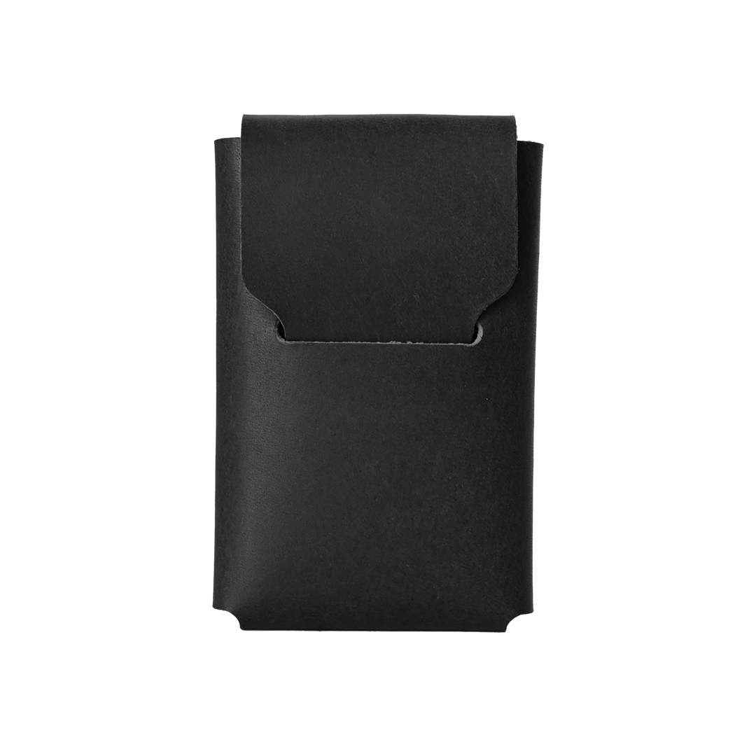 Cascade Card Holder - Black Leather