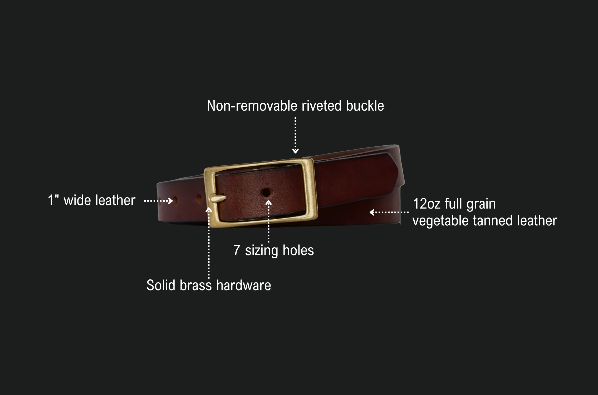 dress belt spec sheet