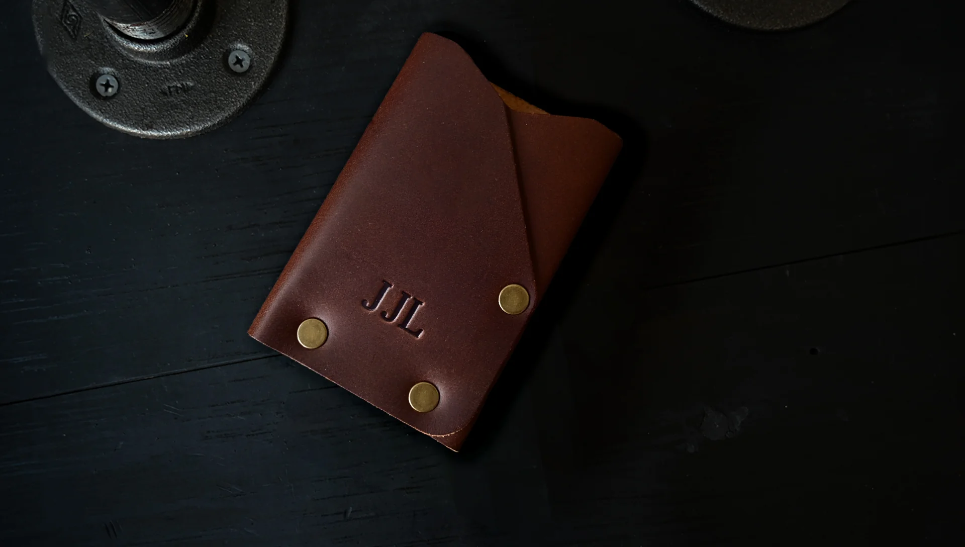 frontier wallet monogrammed