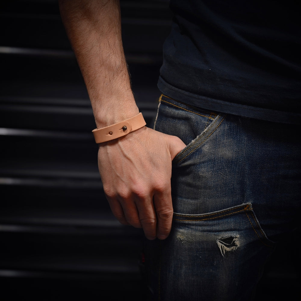 Natural Bracelet Button Stud Lifestyle