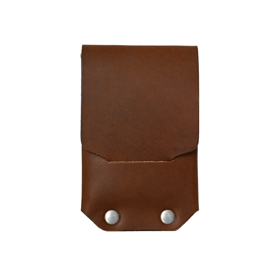 Revere Wallet - Brown Leather Nickel Rivets