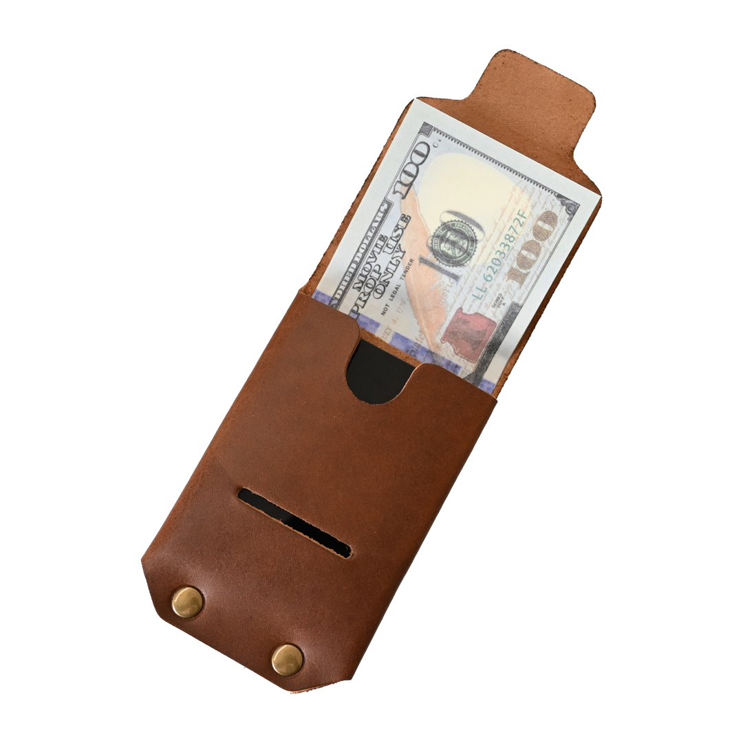 Revere Wallet open with money