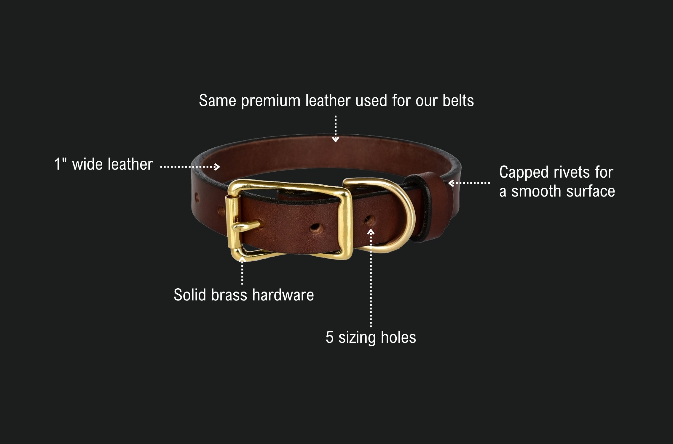standard dog collar spec sheet