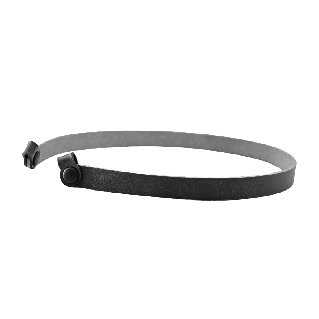 leather sunglass strap - black leather