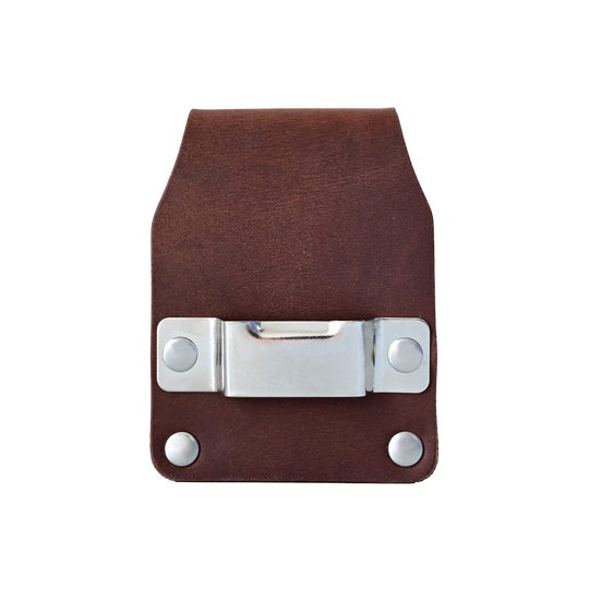 Tape Measure Holder - Brown Leather