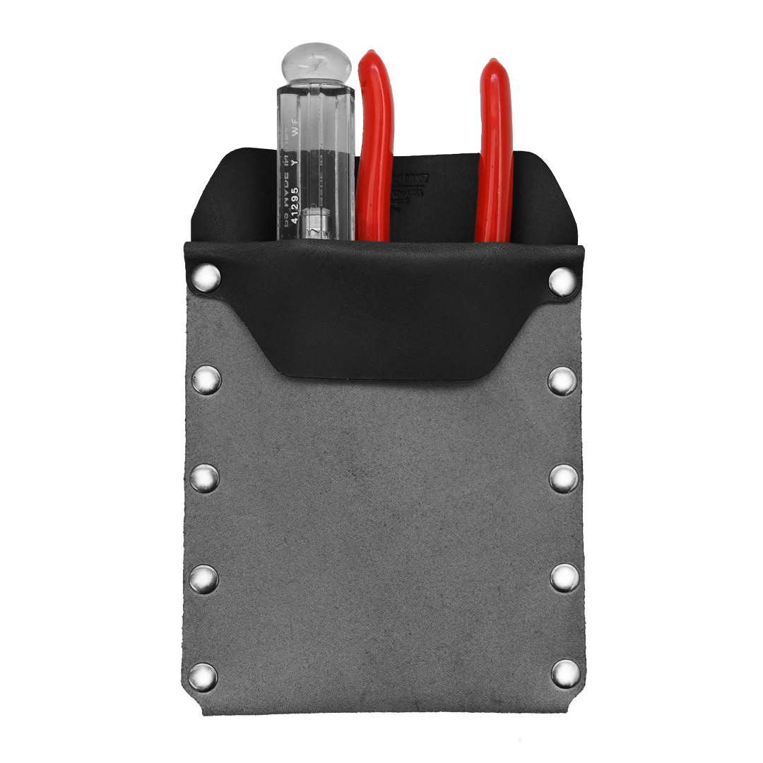 Black leather Tool Pocket Protector