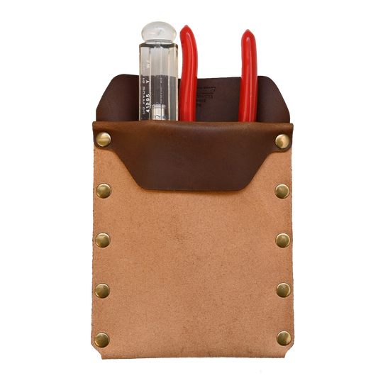Brown leather Tool Pocket Protector