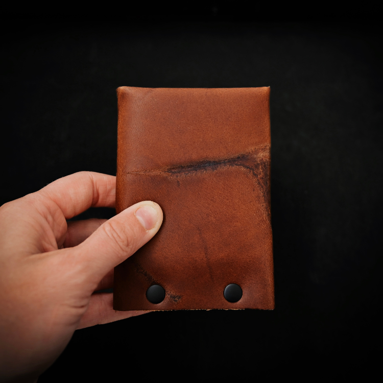 Hammer Riveted Wallet - Scarred Range - Closed Wallet