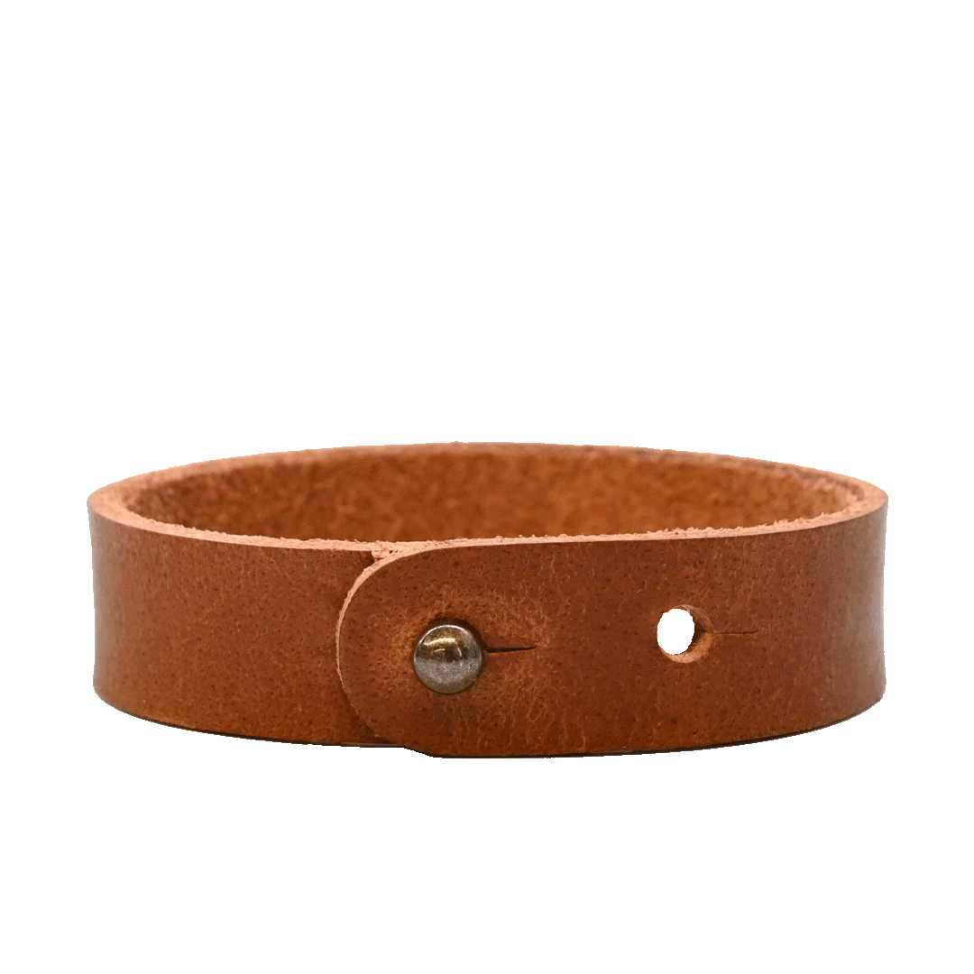 Tan Canyon Button Stud Bracelet