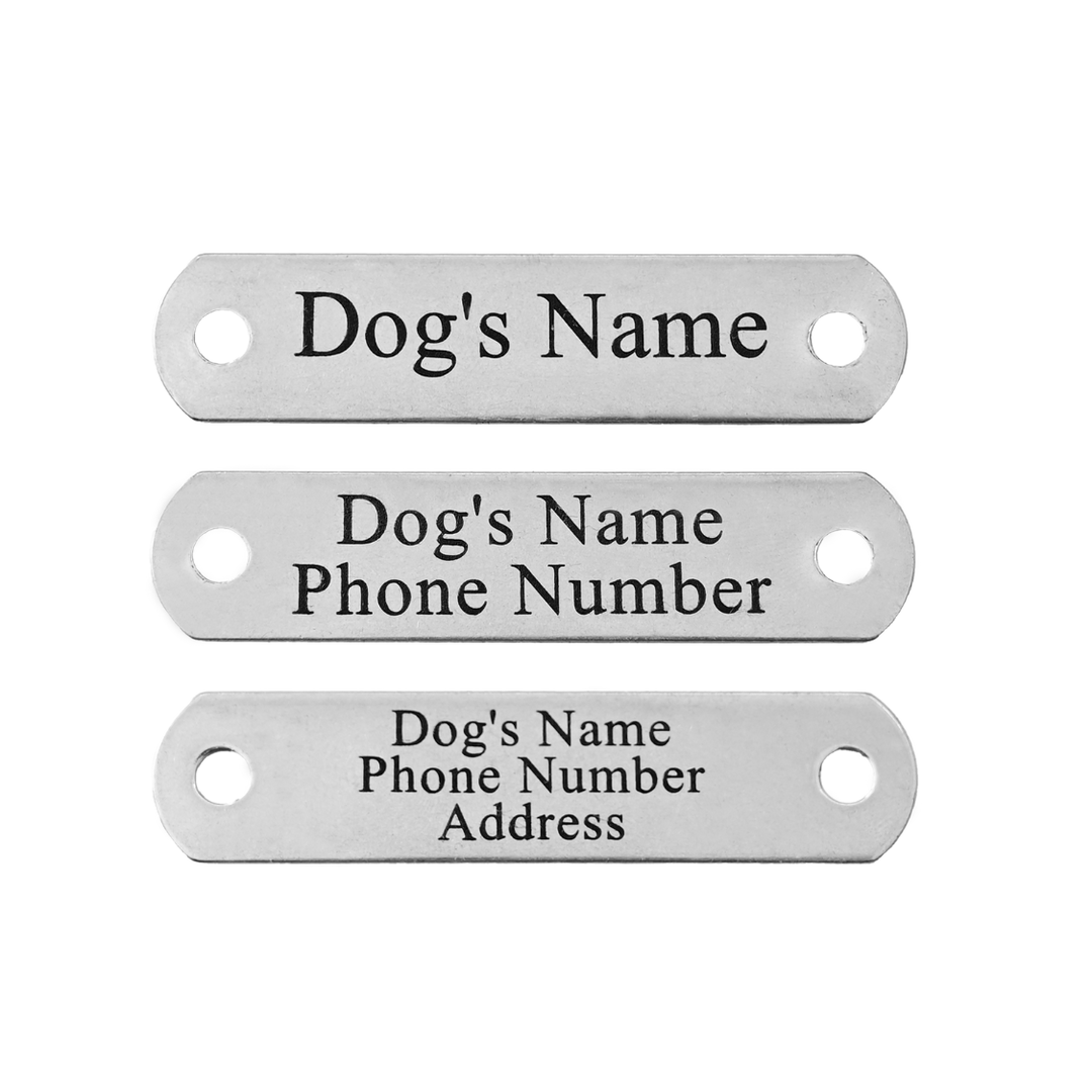 Silver Dog Nameplate - Small Breed
