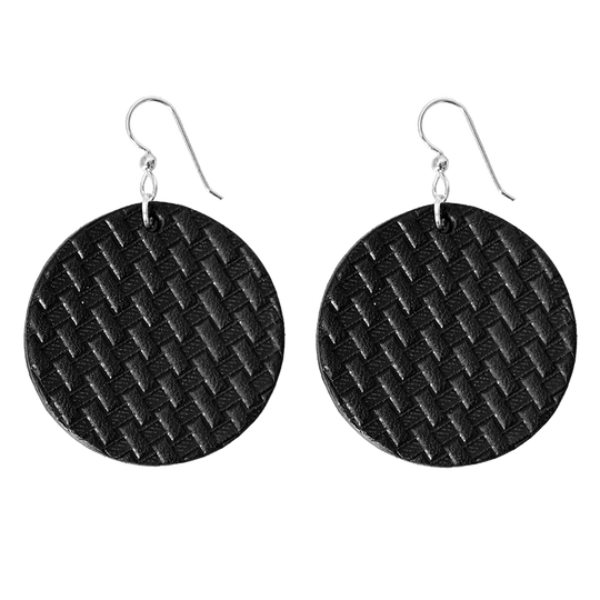 Basketweave Earrings--American Bench Craft-ABC-EAR-BWE-BLC