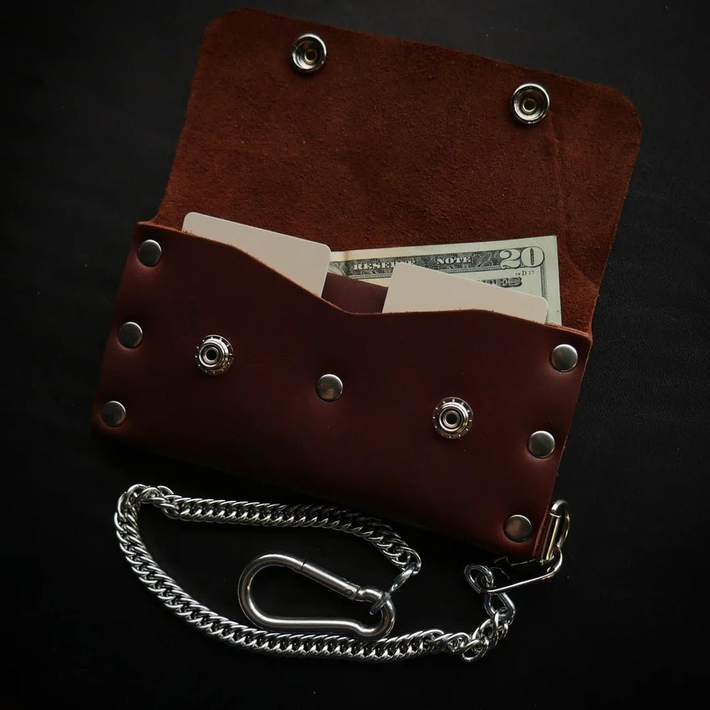 Biker Chain Wallet - Cattle Brand--American Bench Craft-ABC-WAL-BWS