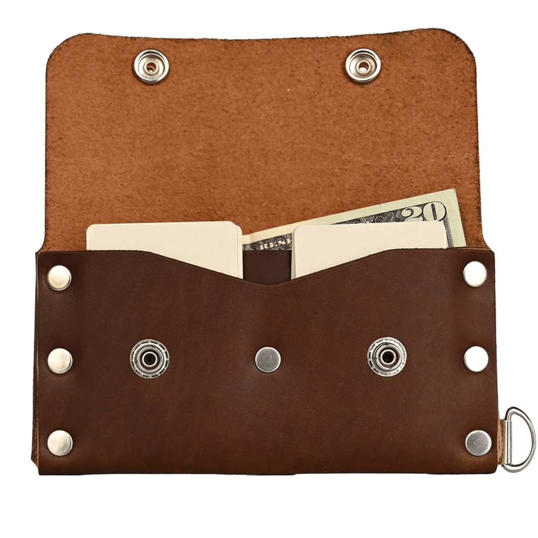 Biker Chain Wallet--American Bench Craft-ABC-WCJ-BW-BL