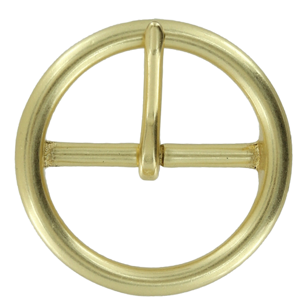 Circle Belt Buckle Brass