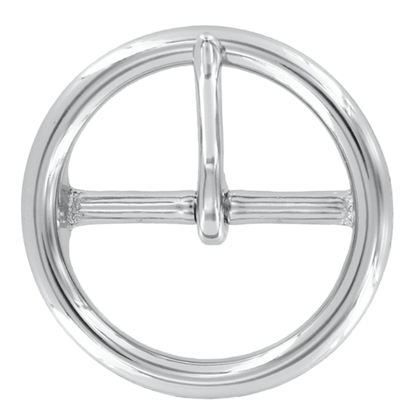 Circle Belt Buckle Nickel