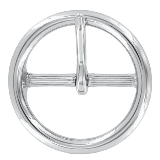 Circle Belt Buckle Nickel