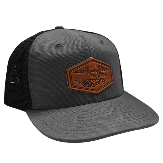 Patriotic Eagle Hat - Charcoal
