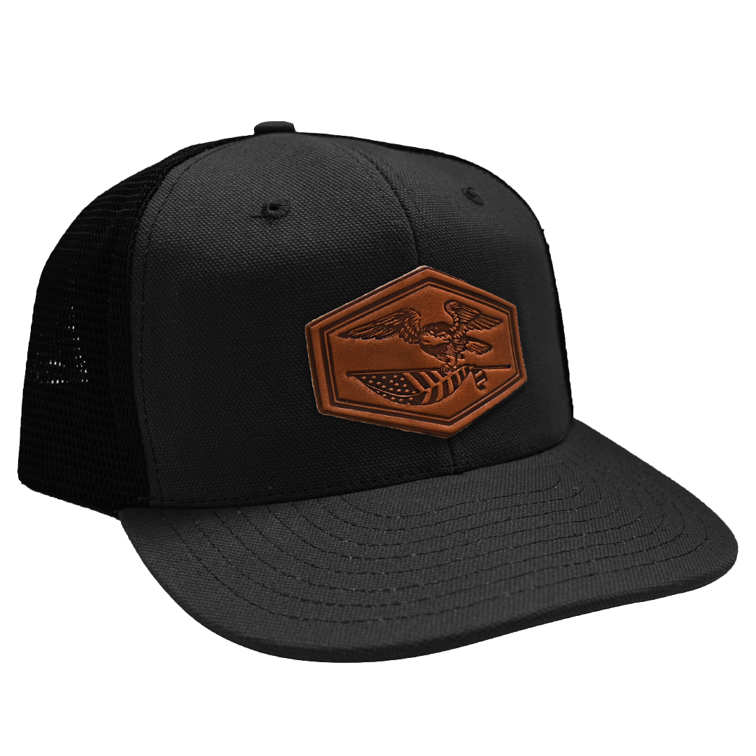 Patriotic Eagle Hat - Black