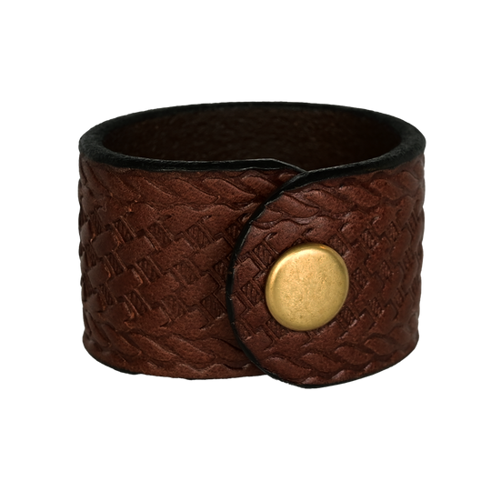 Badlands Cuff - Brown Leather - Backside