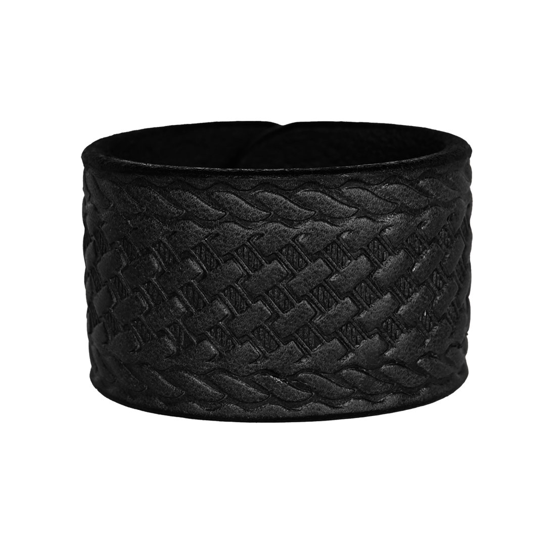 Badlands Cuff - Black Leather - Backside