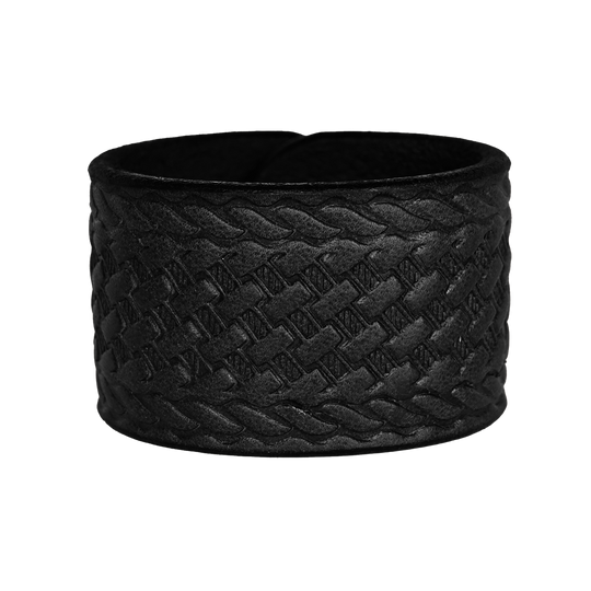 Badlands Cuff - Black Leather - Backside