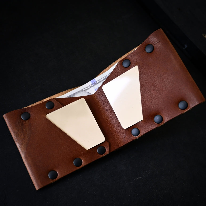 billfold wallet with cattle brand