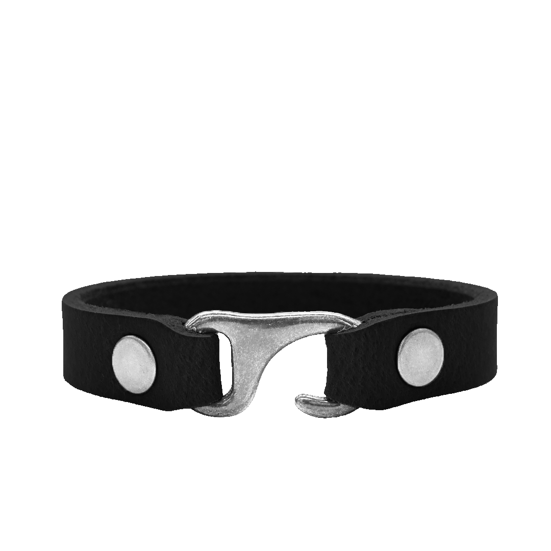 Black Tuckerman Clasp Bracelet - Front