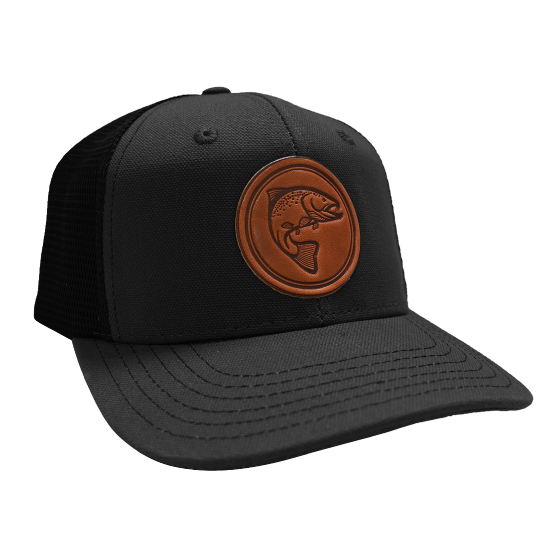 Brook Trout Hat - Black