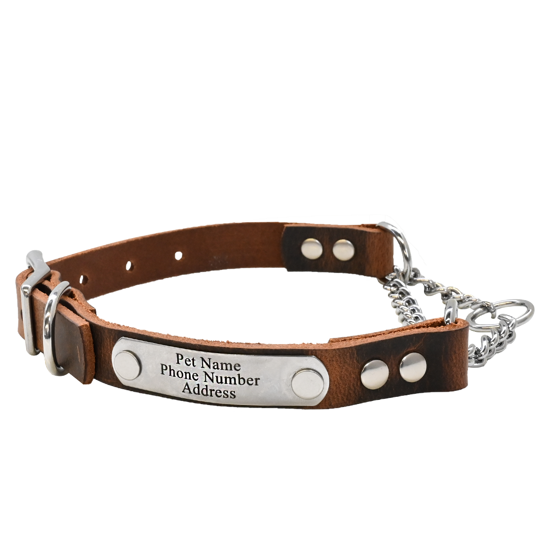 Personalized Martingale Collar - Distressed Brown