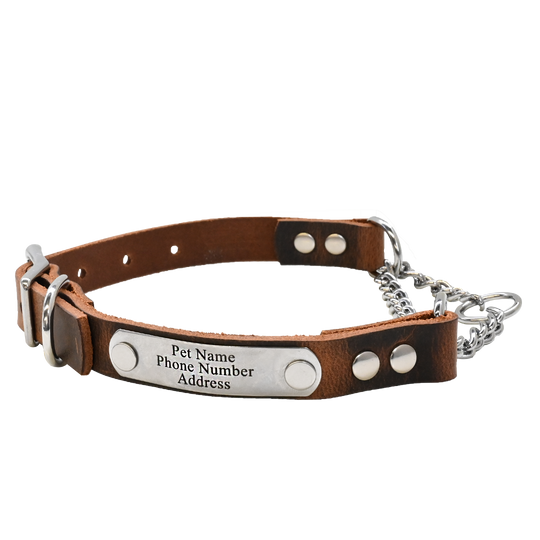Personalized Martingale Collar - Distressed Brown