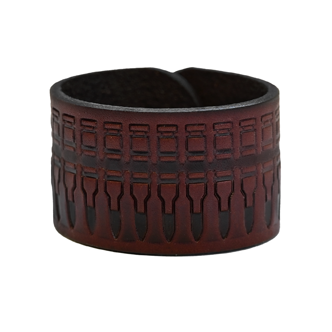 Cartridge Cuff Bracelet - Brown