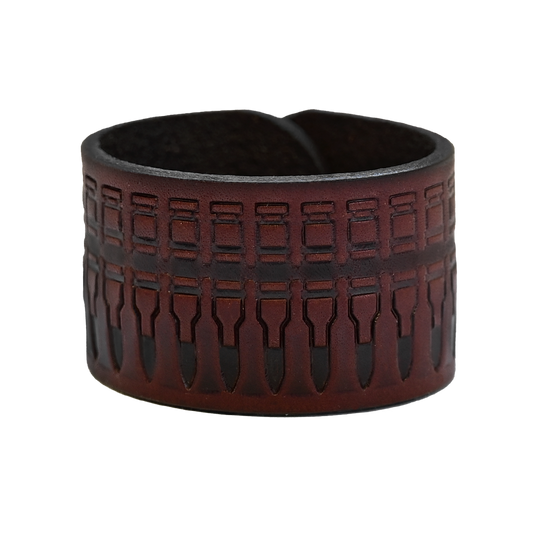 Cartridge Cuff Bracelet - Brown