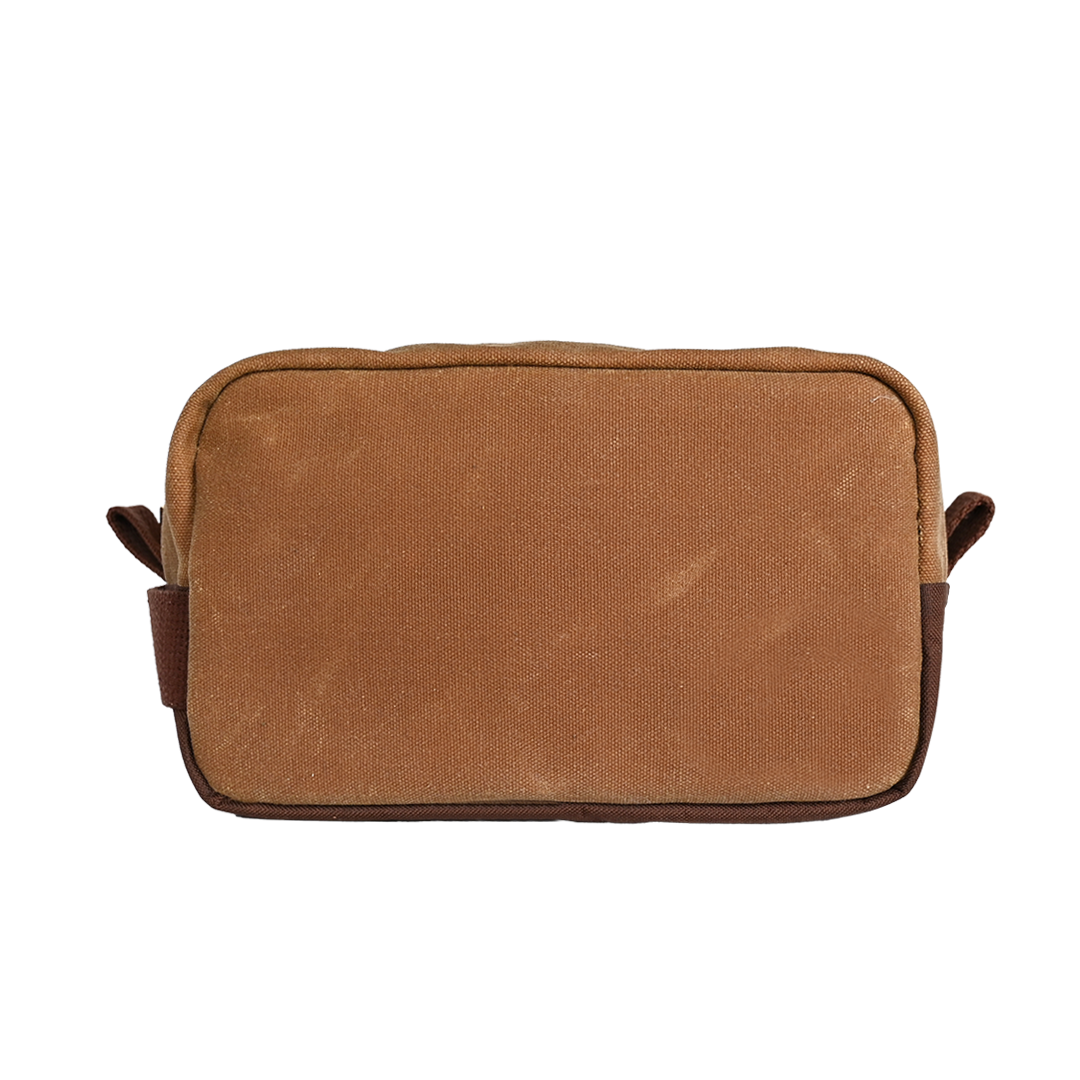 Waxed canvas dopp kit