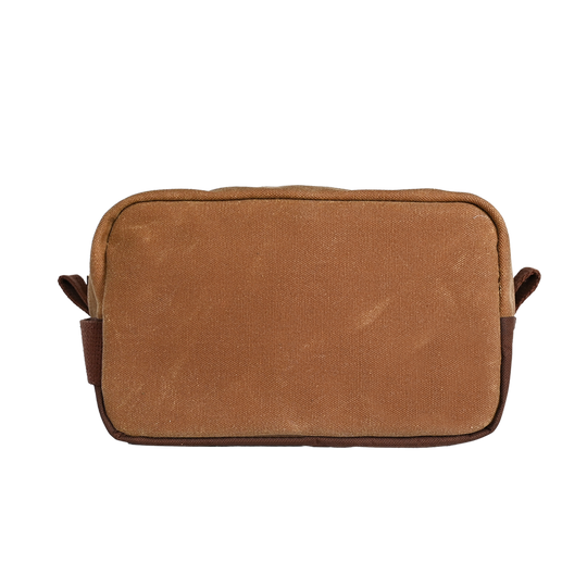 Waxed canvas dopp kit