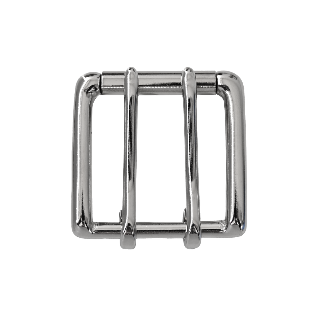 Double Prong Belt Buckle Nickel