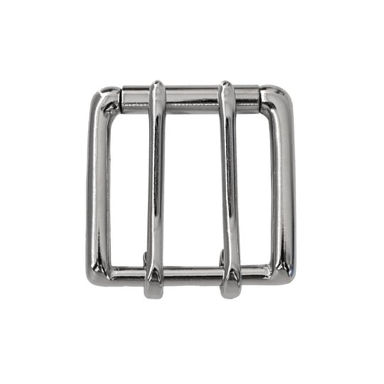 Double Prong Belt Buckle Nickel