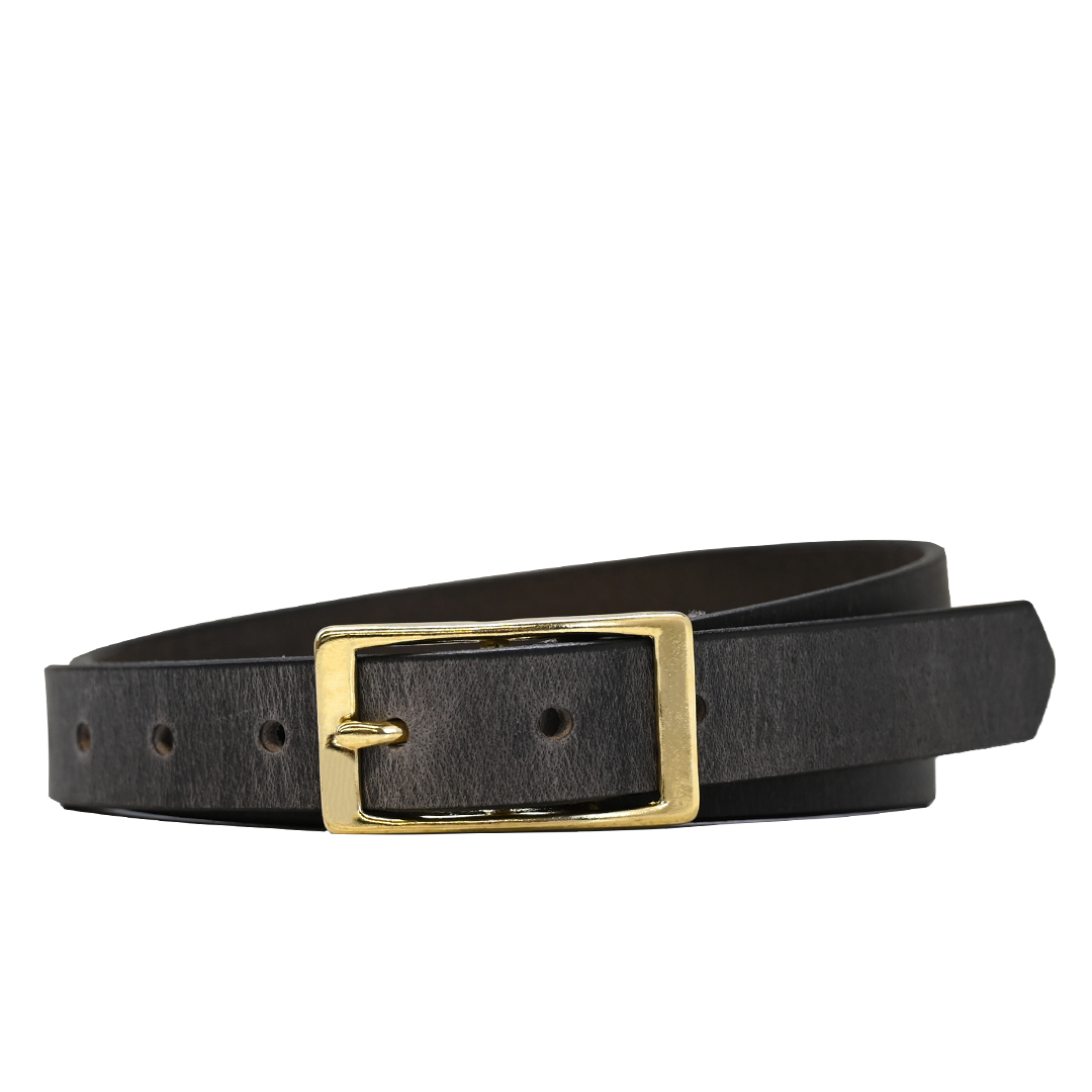 Legacy Belt - Grey - Brass