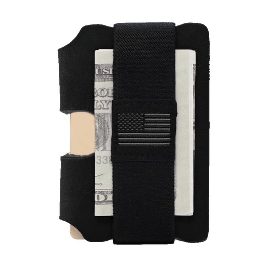EDC Wallet - Black Leather