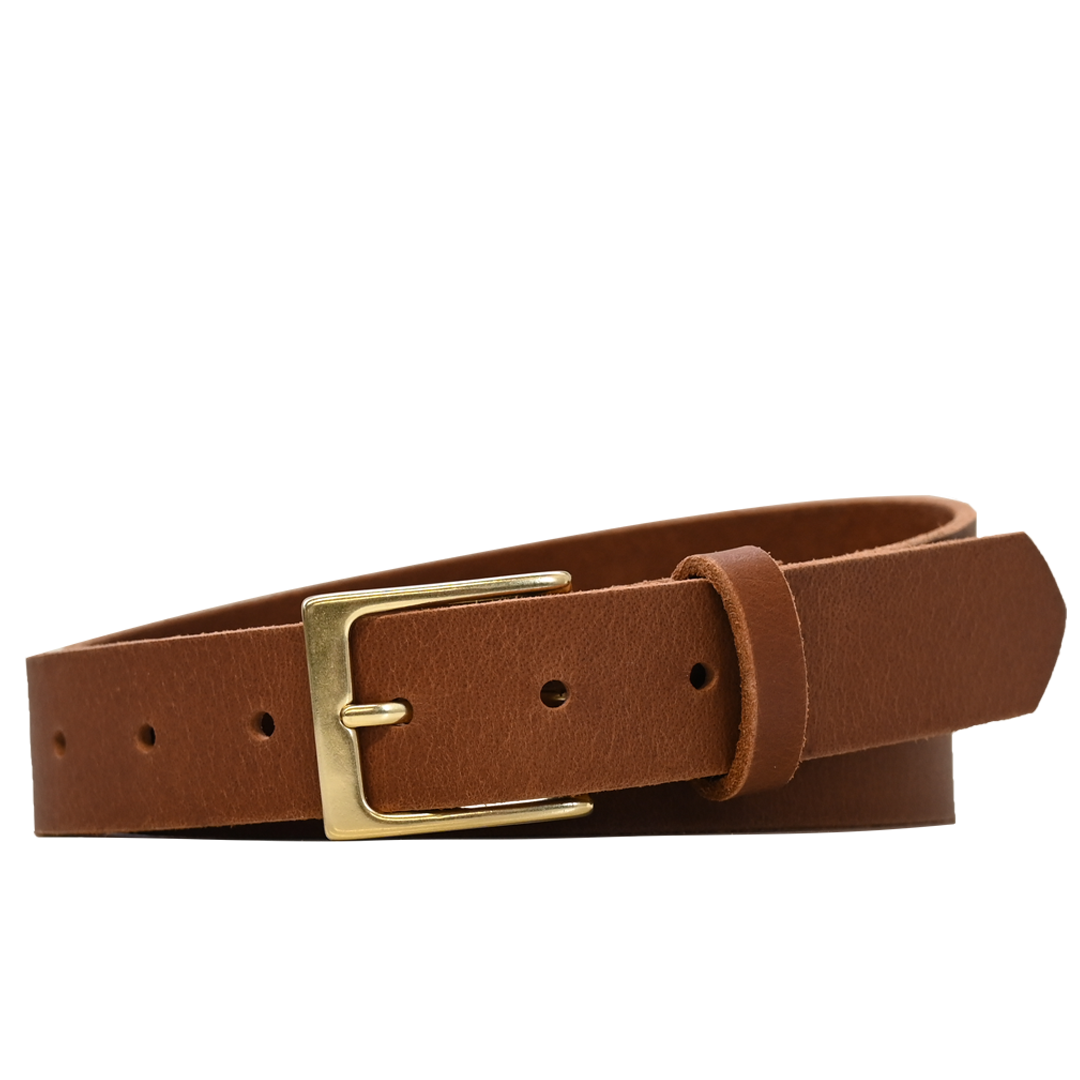 Jackson Belt - Tan - Brass