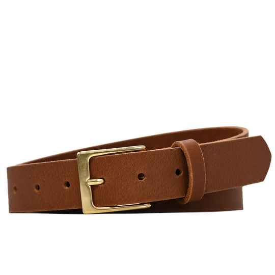 Jackson Belt - Tan - Brass