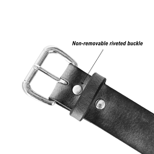 journeyman belt buckle - rivets -grey/nickel