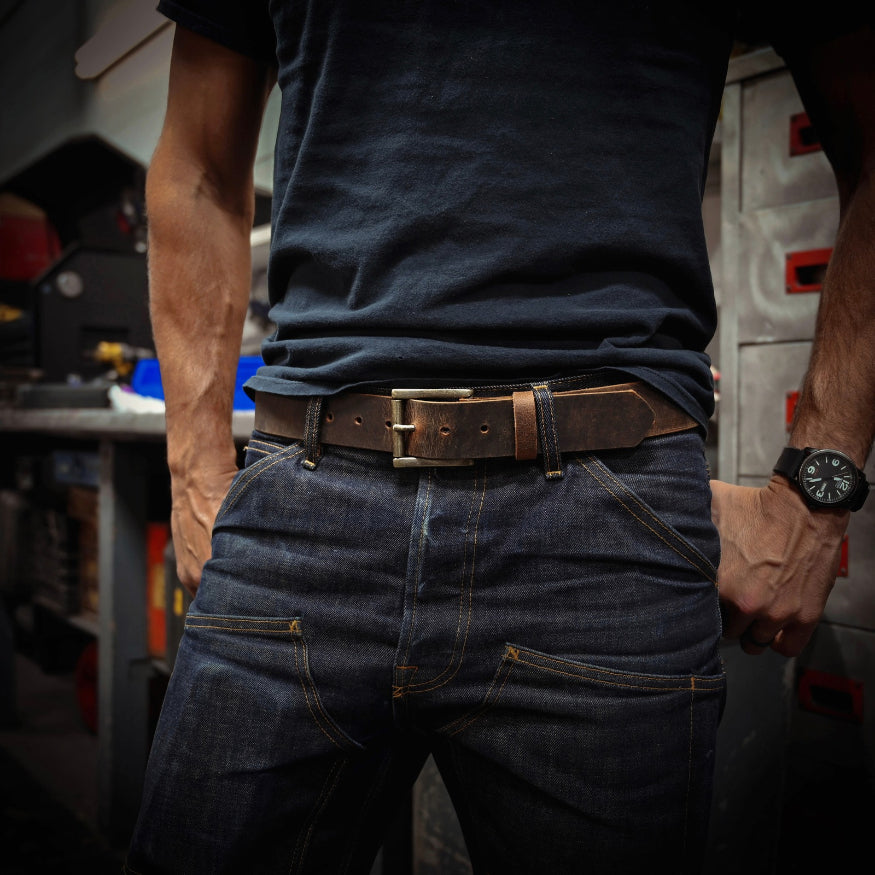 Huntington Belt - Brown Leather - warehouse 3