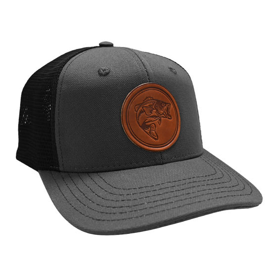 Large Mouth Bass Hat - Charcoal